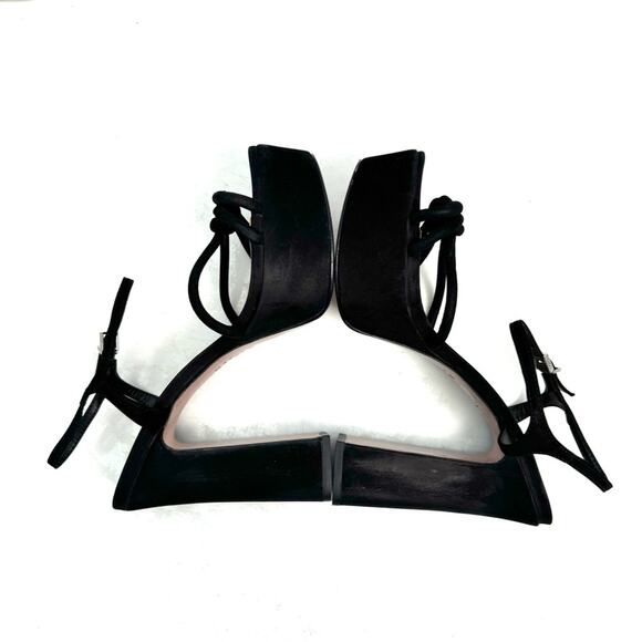 SCHUTZ Black Picca Sandal Heels Shoes Size 8.5 - Picture 6 of 8